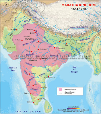 maratha kingdom map